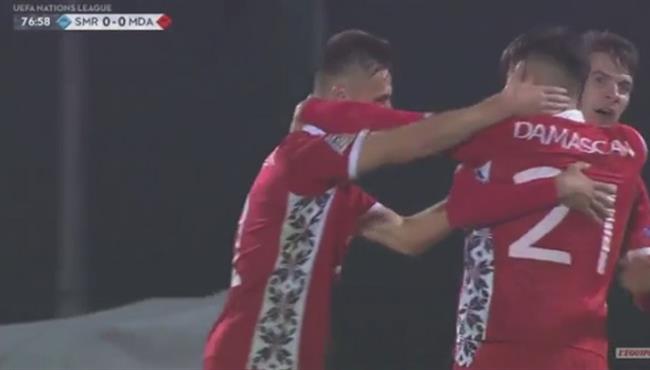 هدف فوز مولدوفا علي سان مارينو 1 0 دوري الامم الاوروبية