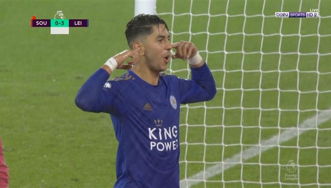 هدف ليستر سيتي الرابع في مرمي ساوثهامبتون ايوزي بيريز