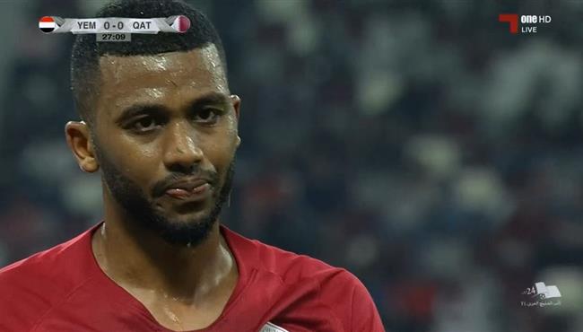 اصابة عبد العزيز حاتم وخروجه في مباراة قطر واليمن كأس الخليج