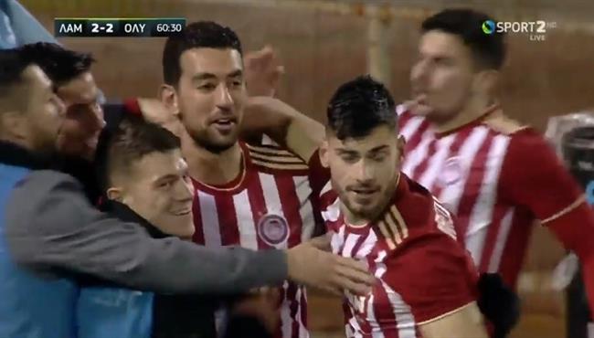 هدف احمد حسن كوكا في مرمي لاميا بكأس اليونان