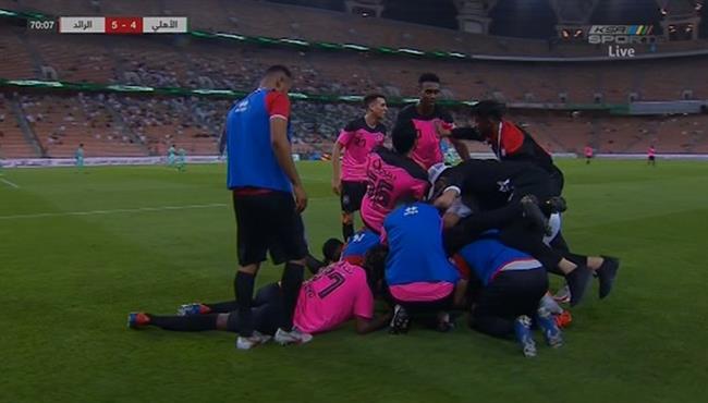 اهداف مباراة الاهلي والرائد المثيرة 4 5 الدوري السعودي