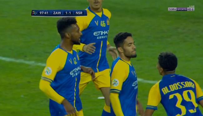 هدف النصر الثاني القاتل في مرمي الزوراء تعليق حفيظ دراجي