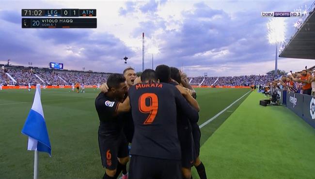 هدف فوز اتلتيكو مدريد علي ليجانيس 1 0 الدوري الاسباني