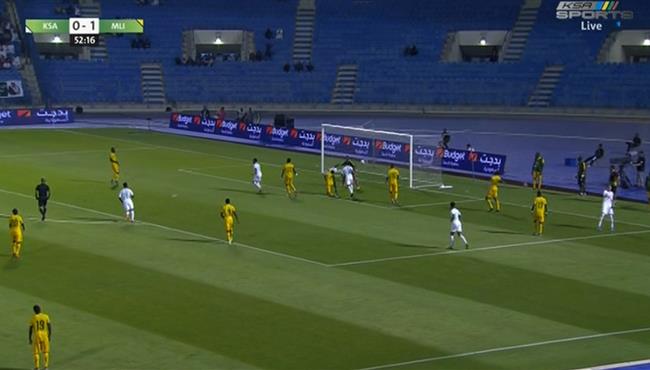هدف تعادل السعودية مع مالي 1 1 مباراة ودية