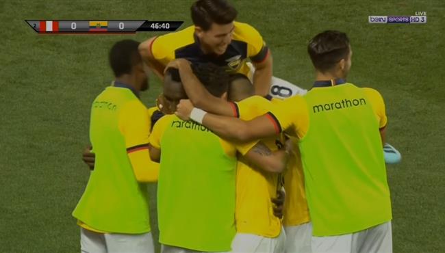 هدف فوز الاكوادور علي بيرو 1 0 مباراة ودية