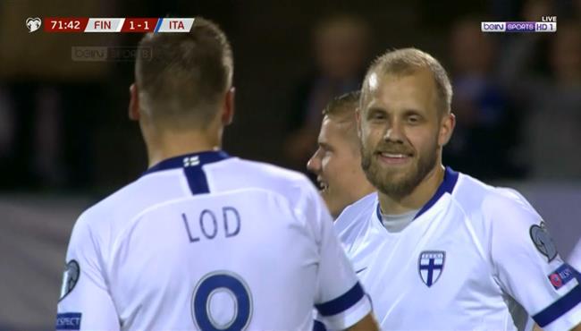 هدف بوكي في مرمي ايطاليا بتصفيات امم اوروبا