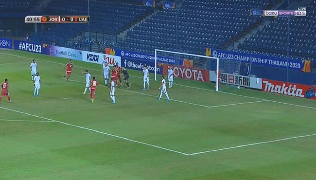 هدف الامارات الاول فى مرمى الاردن 1 0 كاس اسيا تحت 23