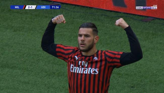 هدف ميلان الثاني في مرمي اودينيزي تيو هيرنانديز