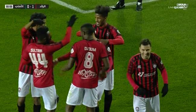 هدف الرائد الاول فى مرمى الاهلي 1 0 الدوري السعودي
