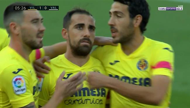 اهداف مباراة فياريال وفالنسيا 2 1 الدوري الاسباني