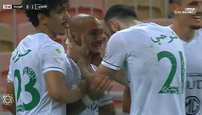 هدف فوز الاهلي على الوحدة 1 0 الدوري السعودي