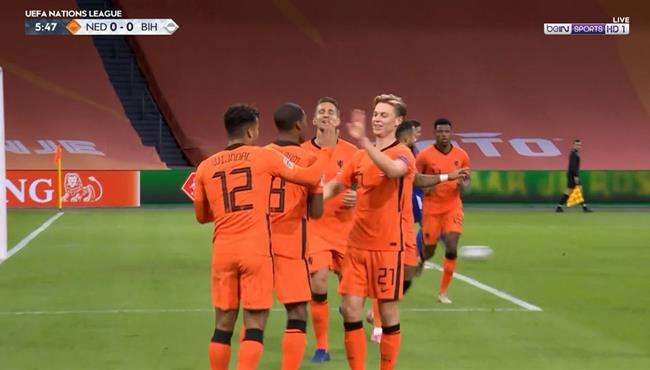 اهداف مباراة هولندا والبوسنة والهرسك 3 1 دوري الامم الاوروبية