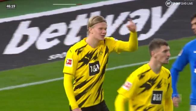 سوبر هاتريك هالاند امام هرتا برلين في الدوري الالماني