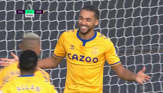 هدف كاليفرت ليوين في مرمي فولهام بعد 40 ثانية فقط من بداية المباراة