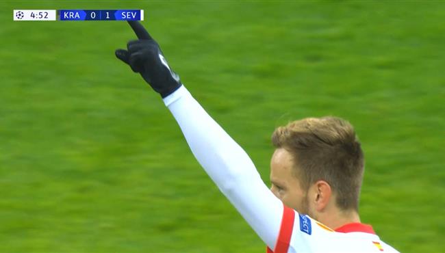 هدف راكيتيتش الرائع في مرمي كراسنودار بدوري ابطال اوروبا