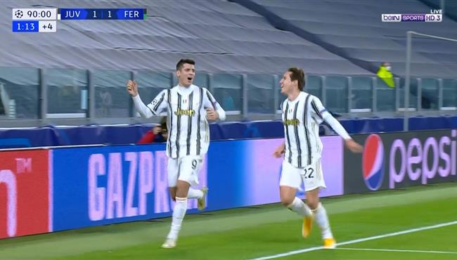 هدف الفارو موراتا القاتل في مرمي فيرينكفاروس 2 1 دوري ابطال اوروبا