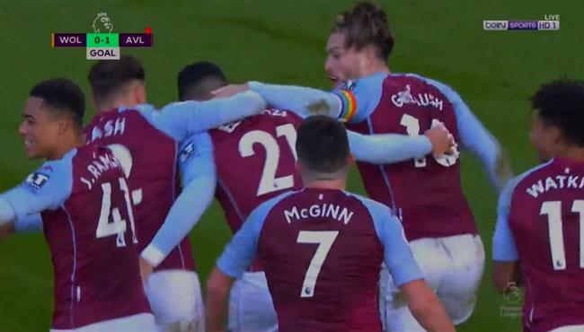 هدف فوز استون فيلا القاتل علي ولفرهامبتون 1 0 الدوري الانجليزي