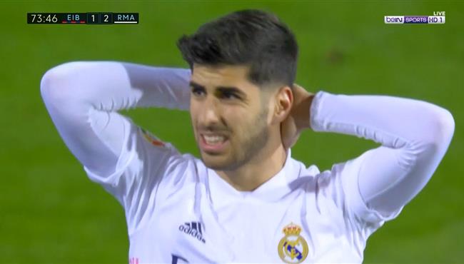 اسينسيو كاد أن يسجل هدف رائع امام ايبار بالدوري الاسباني