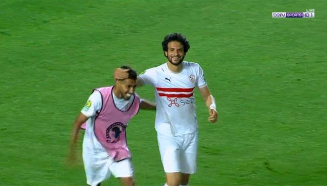 هدف الزمالك الثالث في مرمي الترجي محمود علاء