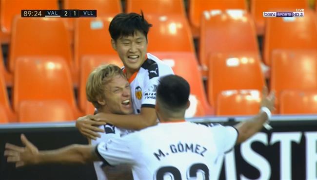 هدف فوز فالنسيا الرائع على بلد الوليد في الوقت القاتل