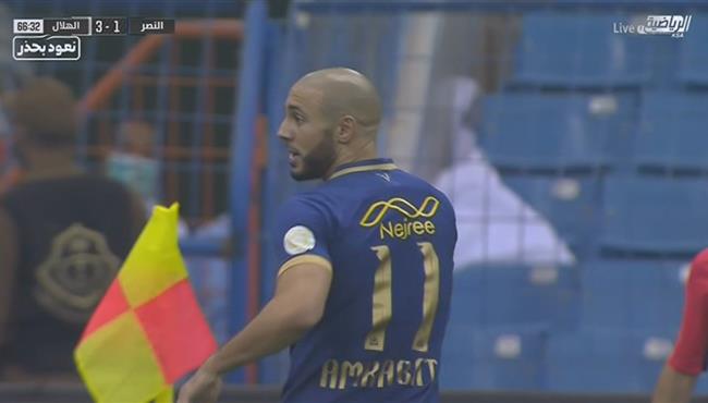 نور الدين امرابط كاد ان يسجل هدف رائع بعد مراوغة مدافي الهلال