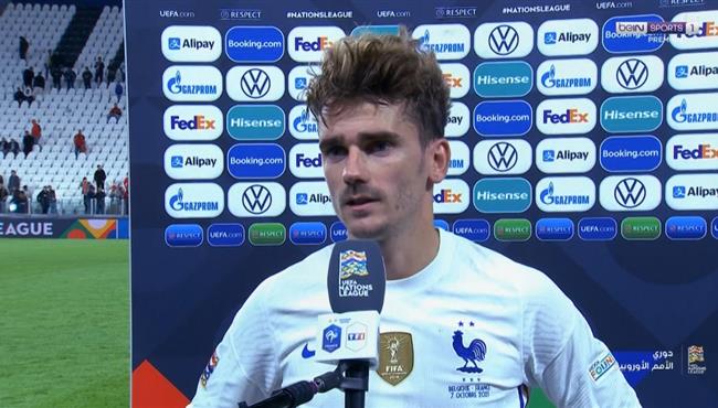 تصريحات جريزمان بعد مباراة فرنسا وبلجيكا بدوري الامم الاوروبية