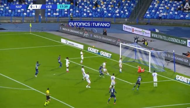 اهداف مباراة نابولي وهيلاس فيرونا 1 1 الدوري الايطالي