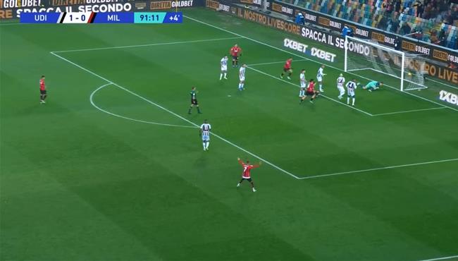 اهداف مباراة ميلان واودينيزي 1 1 الدوري الايطالي