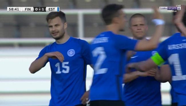 هدف فوز استونيا علي فنلندا 1 0 مباراة ودية