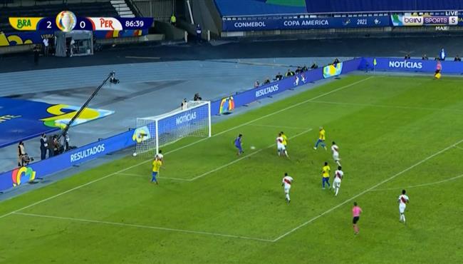 فيرمينو يهدر فرصة هدف امام بيرو بكوبا امريكا