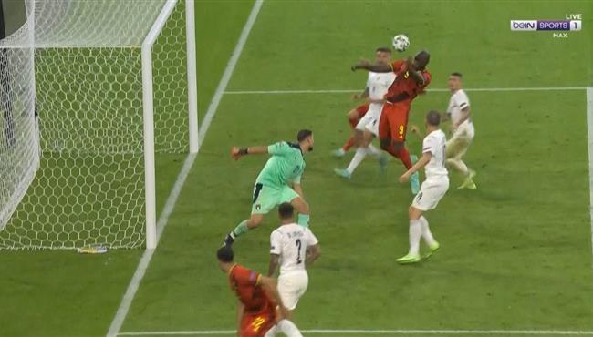 لوكاكو يهدر هدف محقق امام ايطاليا بكاس امم اوروبا