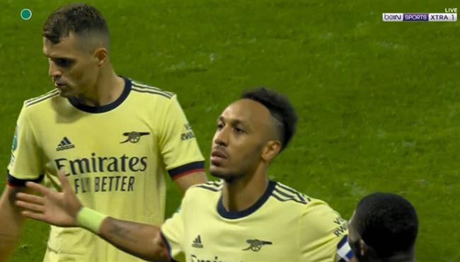 هاتريك اوباميانج امام وست بروميتش بكاس رابطة الدوري الانجليزي