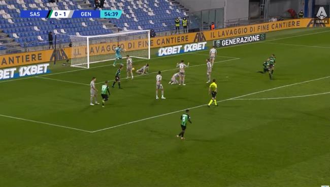 اهداف مباراة ساسولو وجنوي 1 1 الدوري الايطالي