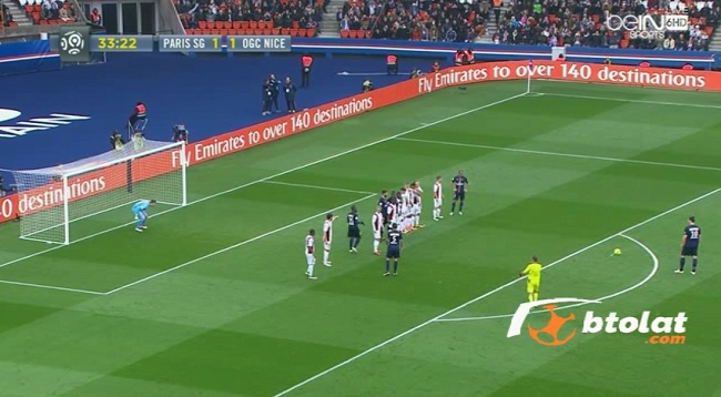 هدف م رعب لإبراهيموفيتش في مرمى نيس