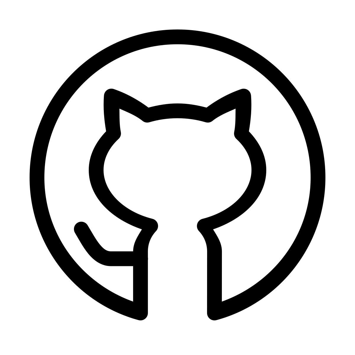 forma thin style github icon