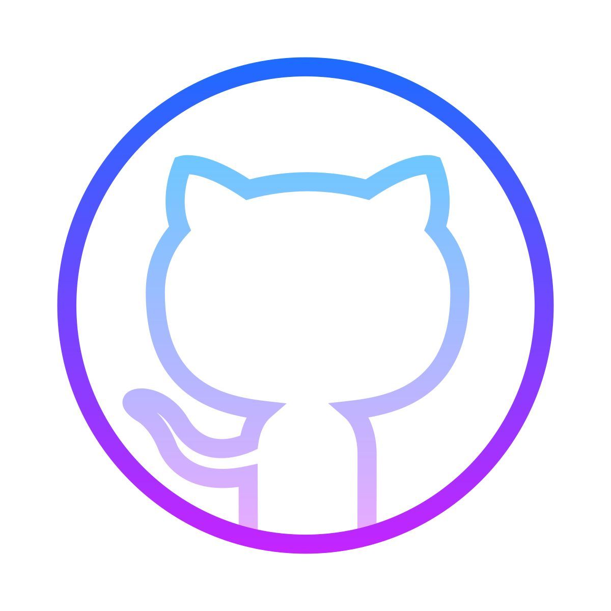 gradient style github icon