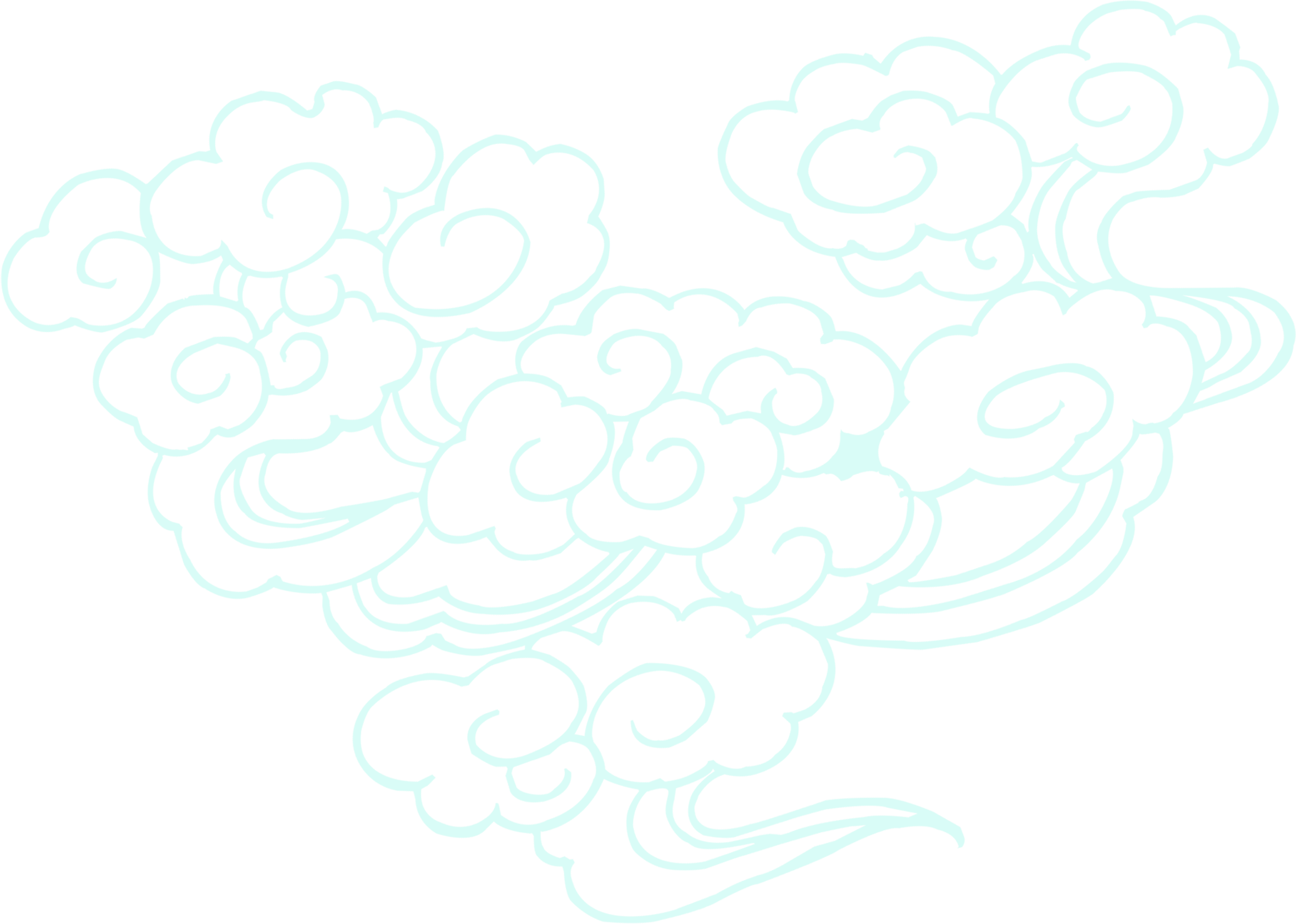 古风祥云素材矢量图