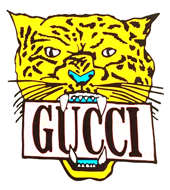 豹子GUCCI印花图案服装T恤裁片烫图印花花型素材
