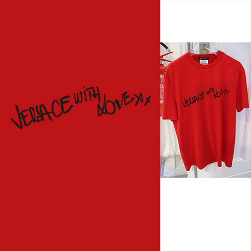 潮牌字母VERSACE范思哲印花图案服装裁片T恤烫图印花花型素材