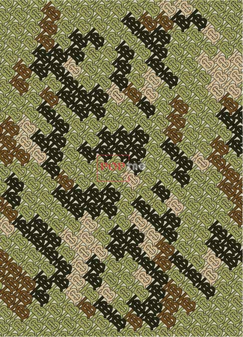 Burberry潮牌LOGO印花图案服装纺织数码印花花型素材