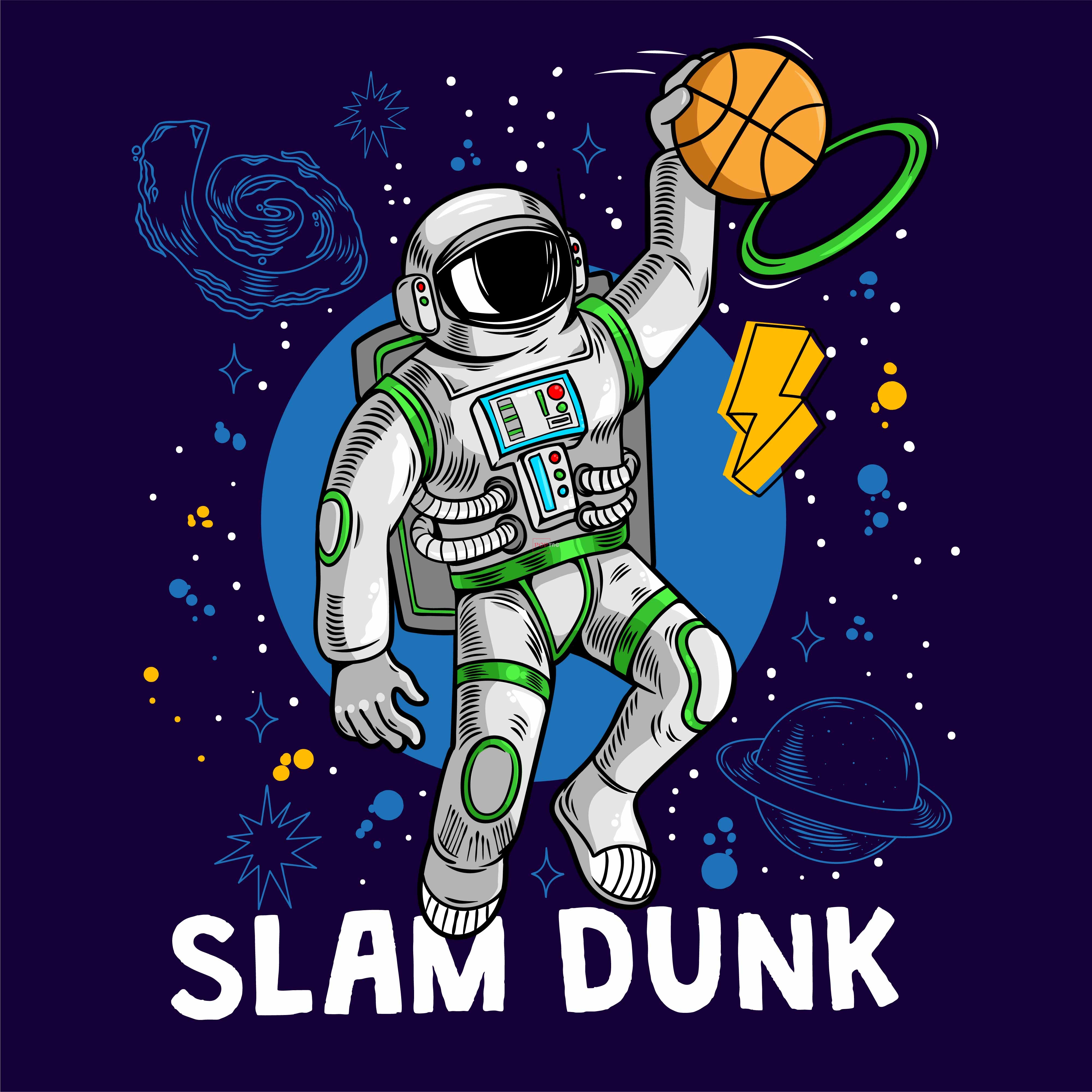 太空人字母篮球星星印花图案服装裁片T恤卫衣烫图印花花型素材