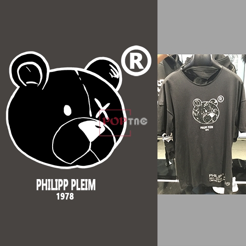 卡通熊字母印花图案服装裁片T恤卫衣烫图印花花型素材