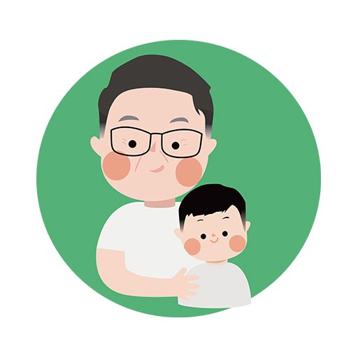 亲子装图案卡通男孩图案手绘简笔卡通人物