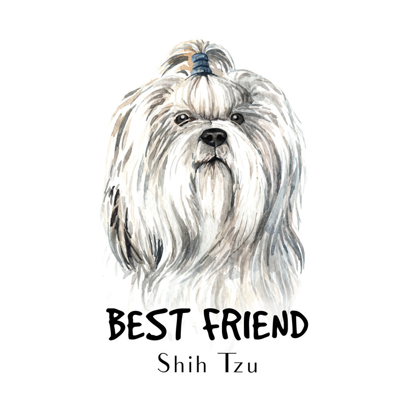 可爱西施犬裁片印花服装，宠物爱好者的最佳选择