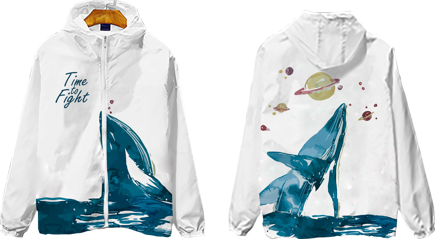 独特海洋风裁片印花服装，展现个性时尚
