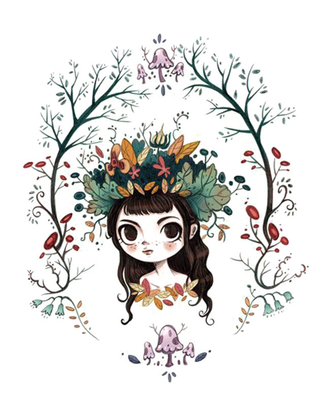 梦幻森林精灵主题裁片印花服装印花设计