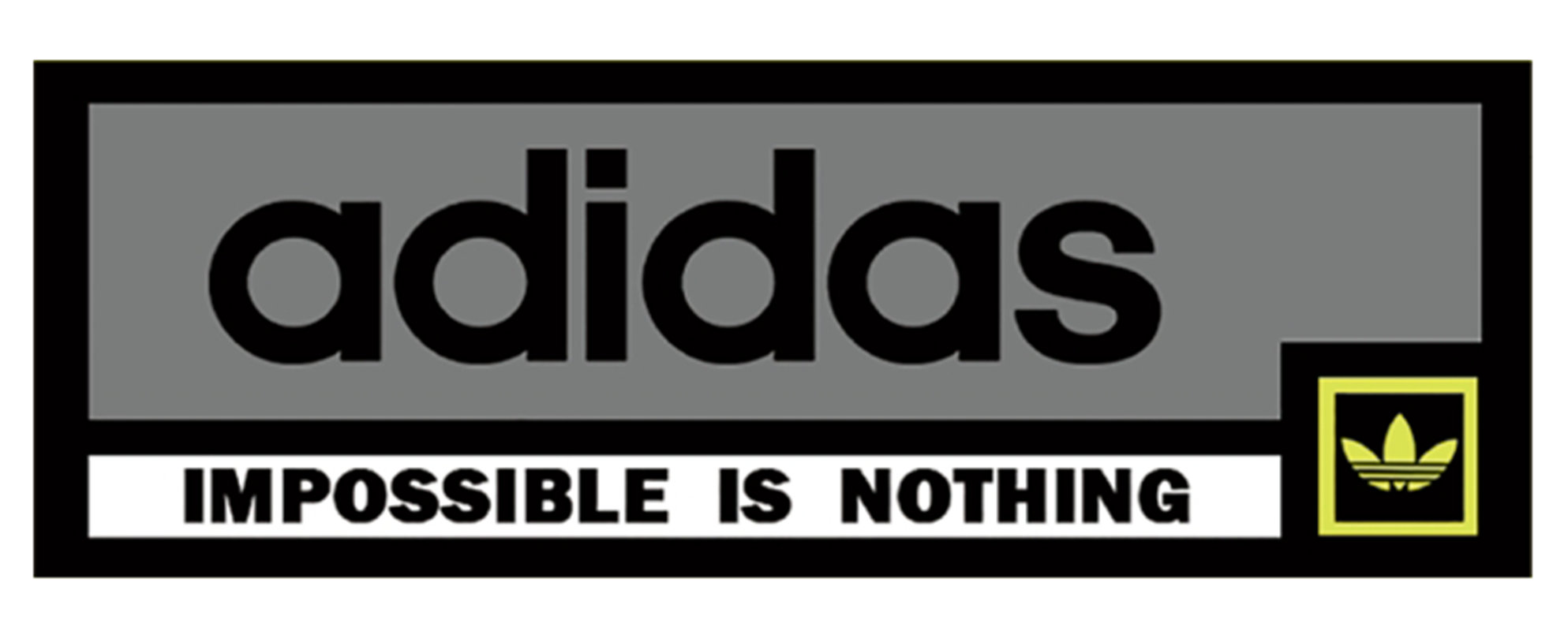 Adidas服装印花设计：Impossible is Nothing裁片印花