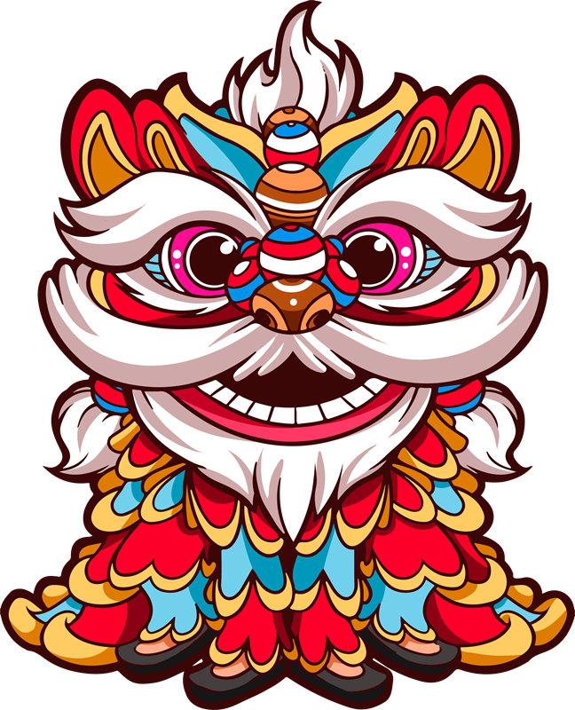 传统舞狮裁片印花服装，展现中华文化魅力