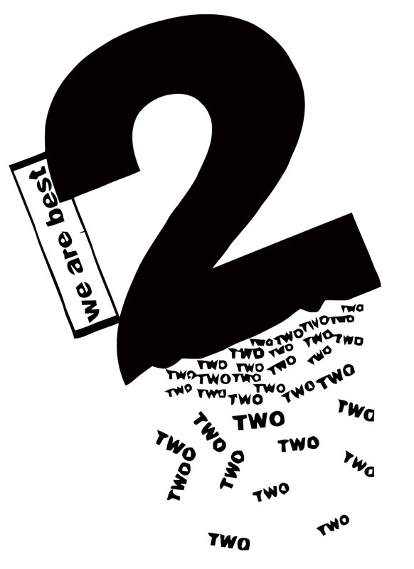 创意数字2裁片印花服装印花设计，展现独特个性风格
