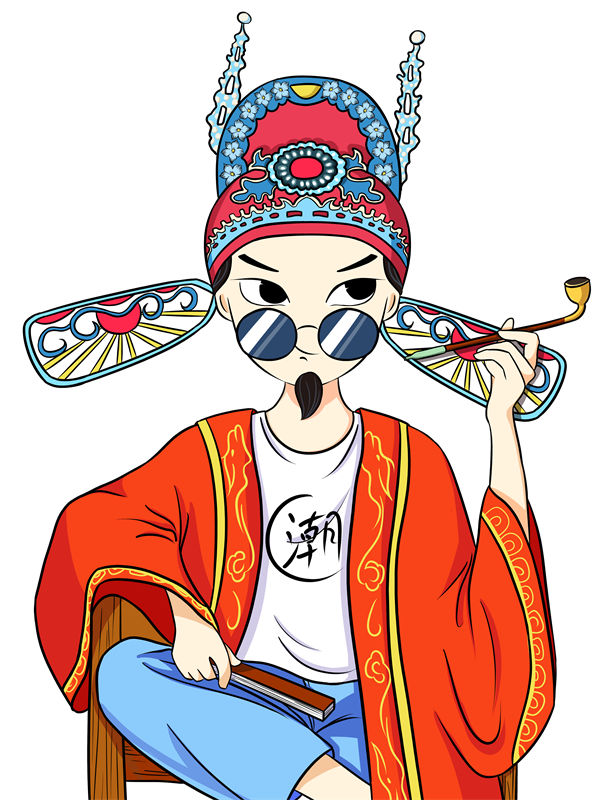 创意传统与现代结合的裁片印花服装印花设计